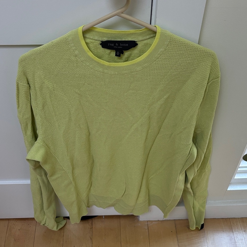 Rag & Bone Vibrant Green Knit Sweater